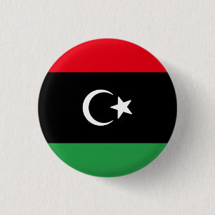 Badge Rond 2,50 Cm Drapeau de la Libye