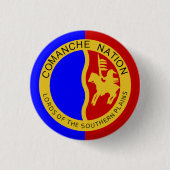 Badge Rond 2,50 Cm Drapeau de la nation Comanche (Devant)