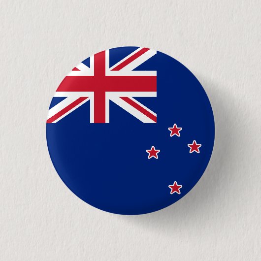 Badge Rond 2,50 Cm Drapeau de la Nouvelle-Zélande (Devant)