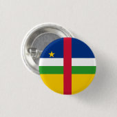 Badge Rond 2,50 Cm Drapeau de la République centrafricaine (Devant & derrière)