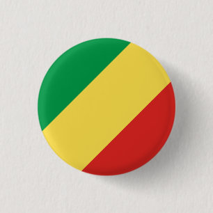 Badge Rond 2,50 Cm Drapeau de la République du Congo