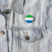 Badge Rond 2,50 Cm Drapeau de la Sierra Leone (En situation)