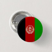 Badge Rond 2,50 Cm Drapeau de l'Afghanistan patriotique (Devant & derrière)