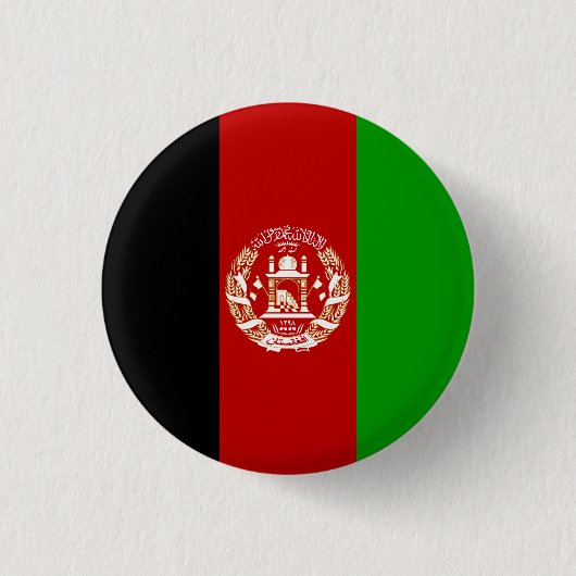Badge Rond 2,50 Cm Drapeau de l'Afghanistan patriotique (Devant)
