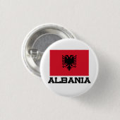 Badge Rond 2,50 Cm Drapeau de l'Albanie (Devant & derrière)