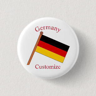 Badge Rond 2,50 Cm Drapeau de l'Allemagne Thunder_Cove