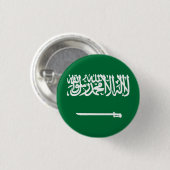 Badge Rond 2,50 Cm Drapeau de l'Arabie saoudite (Devant & derrière)