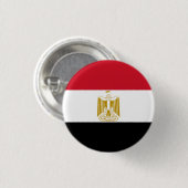 Badge Rond 2,50 Cm Drapeau de l'Égypte (Devant & derrière)