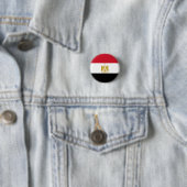 Badge Rond 2,50 Cm Drapeau de l'Égypte (En situation)