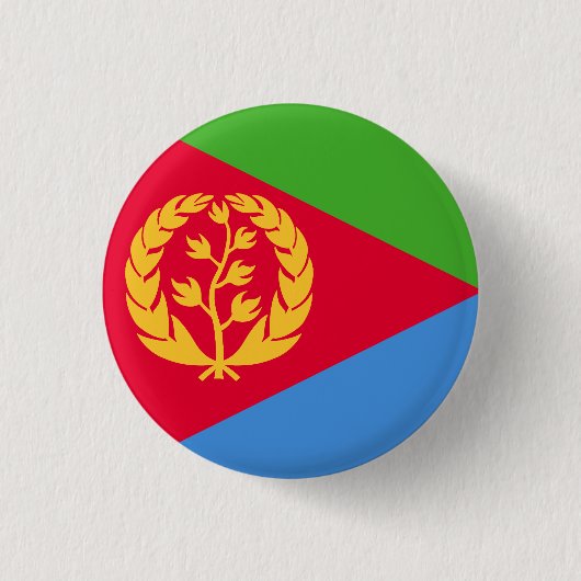 Badge Rond 2,50 Cm Drapeau de l'Érythrée (Devant)
