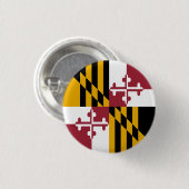 Badge Rond 2,50 Cm Drapeau de l'État du Maryland (Devant & derrière)