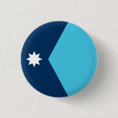 Badge Rond 2,50 Cm Drapeau de l'État du Minnesota (Devant)