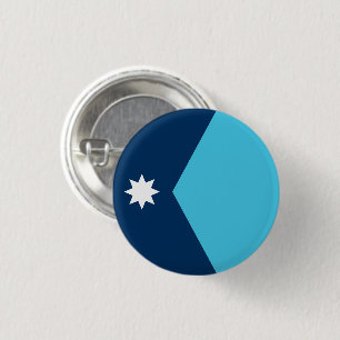 Badge Rond 2,50 Cm Drapeau de l'État du Minnesota