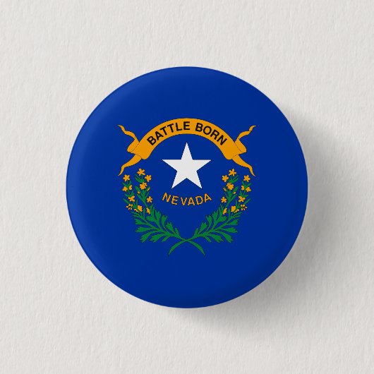 Badge Rond 2,50 Cm Drapeau de l'État du Nevada (Devant)