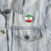 Badge Rond 2,50 Cm Drapeau de l'icône iranienne (En situation)