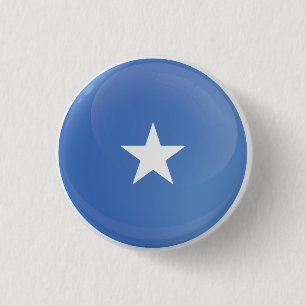 Badge Rond 2,50 Cm Drapeau de l'icône ronde de Somalie