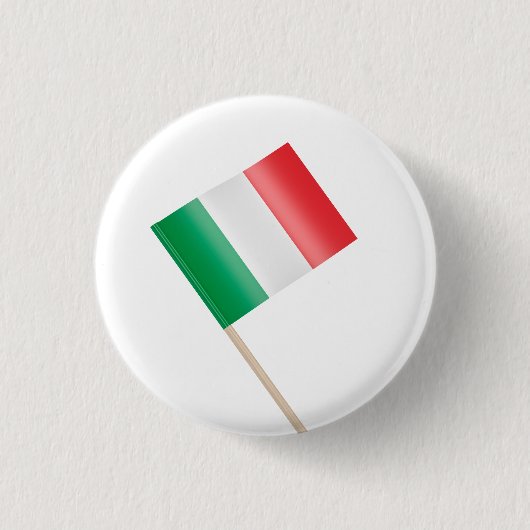 Badge Rond 2,50 Cm Drapeau de l'Italie (Devant)