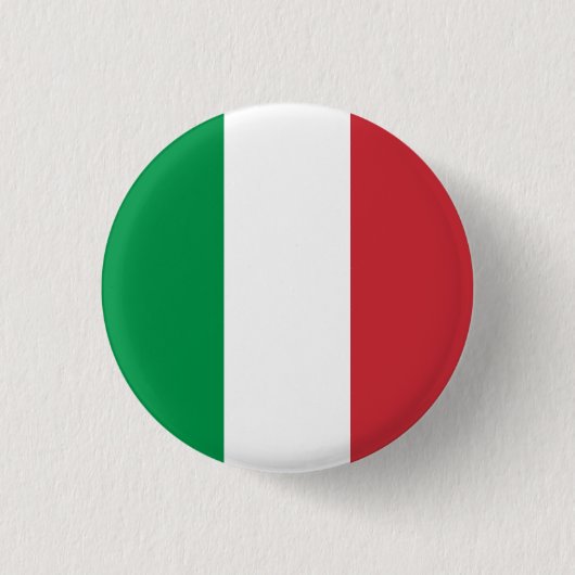 Badge Rond 2,50 Cm Drapeau de l'Italie (Devant)