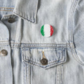 Badge Rond 2,50 Cm Drapeau de l'Italie (En situation)