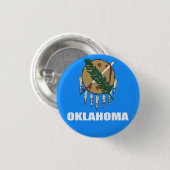 Badge Rond 2,50 Cm Drapeau de l'Oklahoma (Devant & derrière)