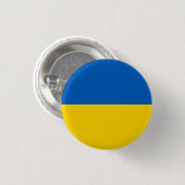 Badge Rond 2,50 Cm Drapeau de l'Ukraine (Devant & derrière)