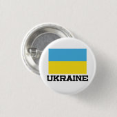 Badge Rond 2,50 Cm Drapeau de l'Ukraine (Devant & derrière)