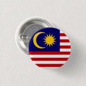 Badge Rond 2,50 Cm Drapeau de Malaisie (Devant & derrière)