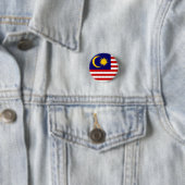 Badge Rond 2,50 Cm Drapeau de Malaisie (En situation)