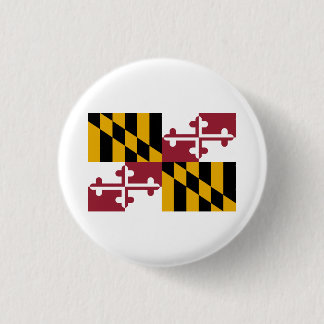 Badge Rond 2,50 Cm Drapeau de Marylander, Drapeau du Maryland