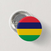 Badge Rond 2,50 Cm Drapeau de Maurice (Devant & derrière)