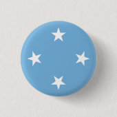 Badge Rond 2,50 Cm Drapeau de Micronésie (Devant)