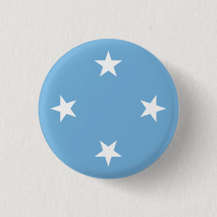 Badge Rond 2,50 Cm Drapeau de Micronésie