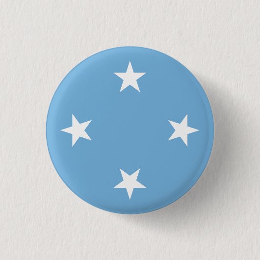 Badge Rond 2,50 Cm Drapeau de Micronésie (Devant)