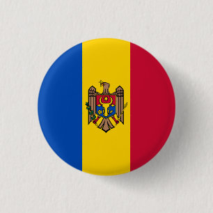 Badge Rond 2,50 Cm Drapeau de Moldavie