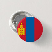 Badge Rond 2,50 Cm Drapeau de Mongolie (Devant & derrière)