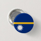 Badge Rond 2,50 Cm Drapeau de Nauru (Devant & derrière)