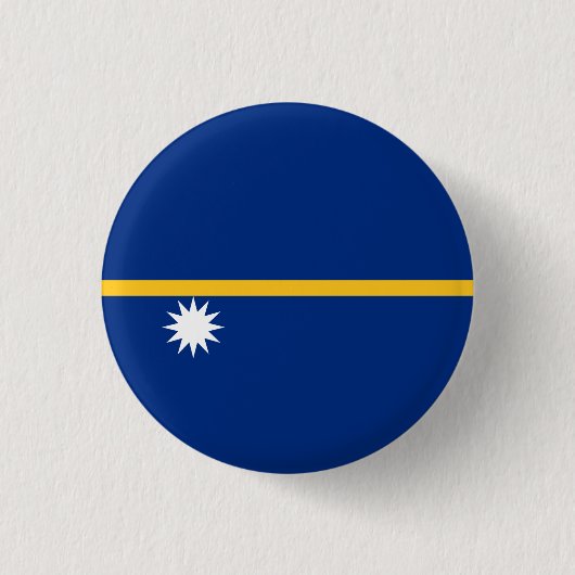 Badge Rond 2,50 Cm Drapeau de Nauruan, Drapeau de Nauru (Devant)