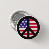 Badge Rond 2,50 Cm Drapeau de paix (Devant & derrière)