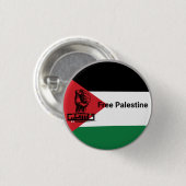 Badge Rond 2,50 Cm Drapeau de Palestine (Devant & derrière)
