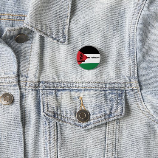 Badge Rond 2,50 Cm Drapeau de Palestine (En situation)