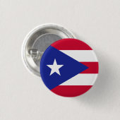 Badge Rond 2,50 Cm Drapeau de Porto Rico (Devant & derrière)