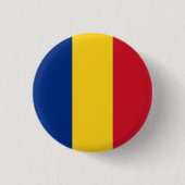 Badge Rond 2,50 Cm Drapeau de Roumanie (Devant)