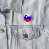 Badge Rond 2,50 Cm Drapeau de Slovénie (En situation)