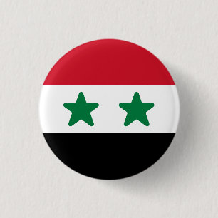 Badge Rond 2,50 Cm Drapeau de Syrie