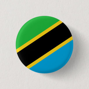 Badge Rond 2,50 Cm Drapeau de Tanzanie