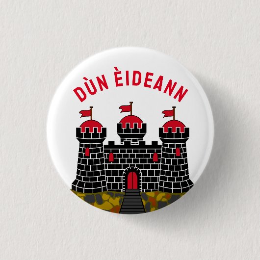 Badge Rond 2,50 Cm Drapeau d'Édimbourg - ÉCOSSE (Devant)