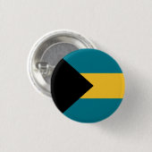 Badge Rond 2,50 Cm Drapeau des Bahamas (Devant & derrière)