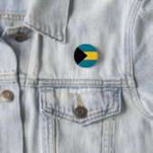 Badge Rond 2,50 Cm Drapeau des Bahamas (En situation)