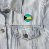 Badge Rond 2,50 Cm Drapeau des Bahamas (En situation)