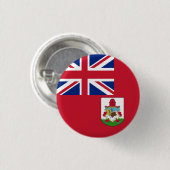 Badge Rond 2,50 Cm Drapeau des Bermudes (Devant & derrière)